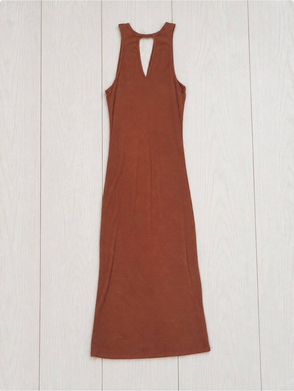Cotton On Sleeveless Maxi Dress in Rust Brown